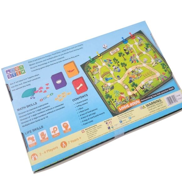 Logic Roots Pet Me STEM Board Game Learning Division Math 2-4 Players 7 Yrs + - Picture 5 of 8